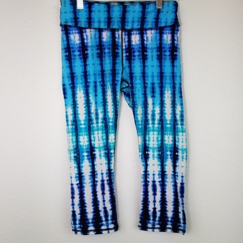 MNY Andrew Marc Turquoise, Blue, Black Leggings, S